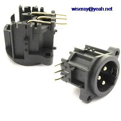 DHL/EMS 100 шт. XLR шасси 3Pin разъем PCB Панель Connector-A7