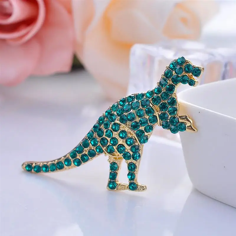 

1pc Brooch Alloy Elegant Dinosaur Jurassic Corsage Gift Women Brooch Breastpin for Birthday Valentines Day
