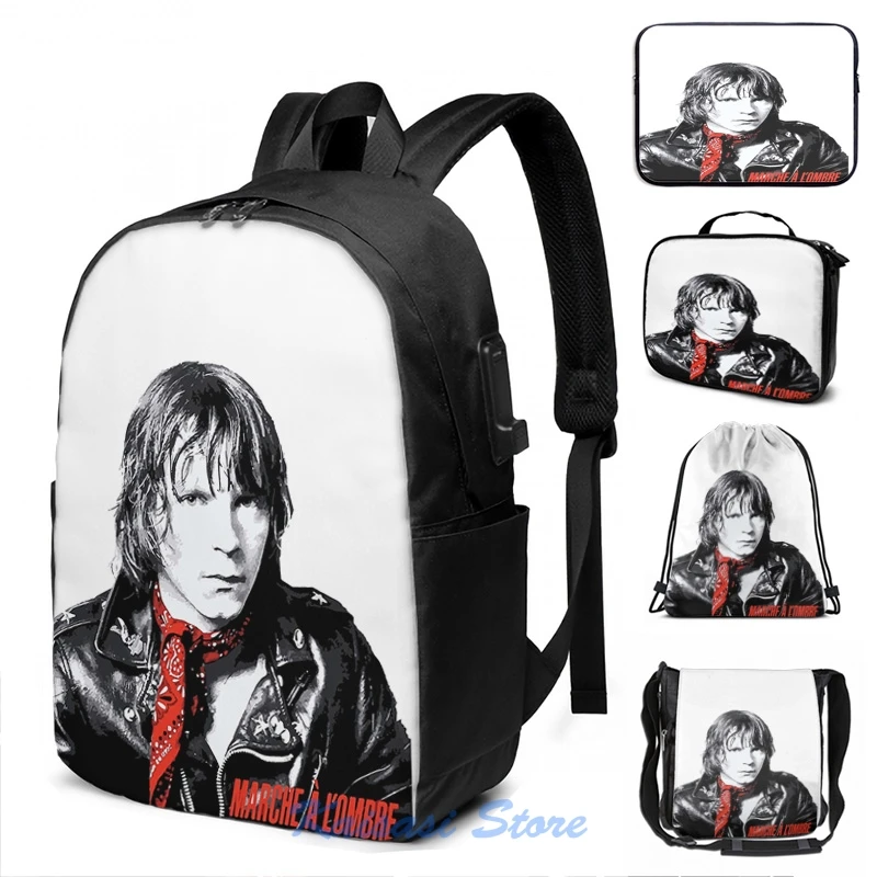 Рюкзак с USB зарядкой и забавным графическим принтом для мужчин женщин|Рюкзаки| |