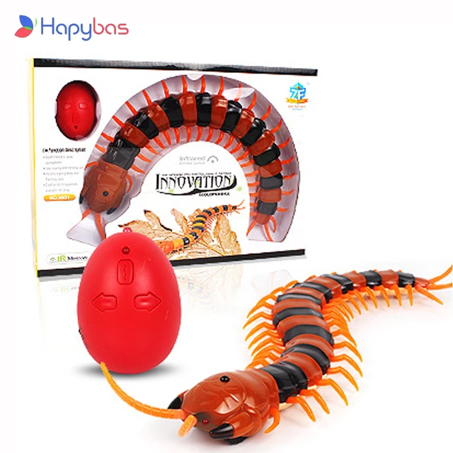 NEW Infrared RC Remote Control Simulation Centipede Creepy-Crawly Kids Toy Gift Orange&Black 1
