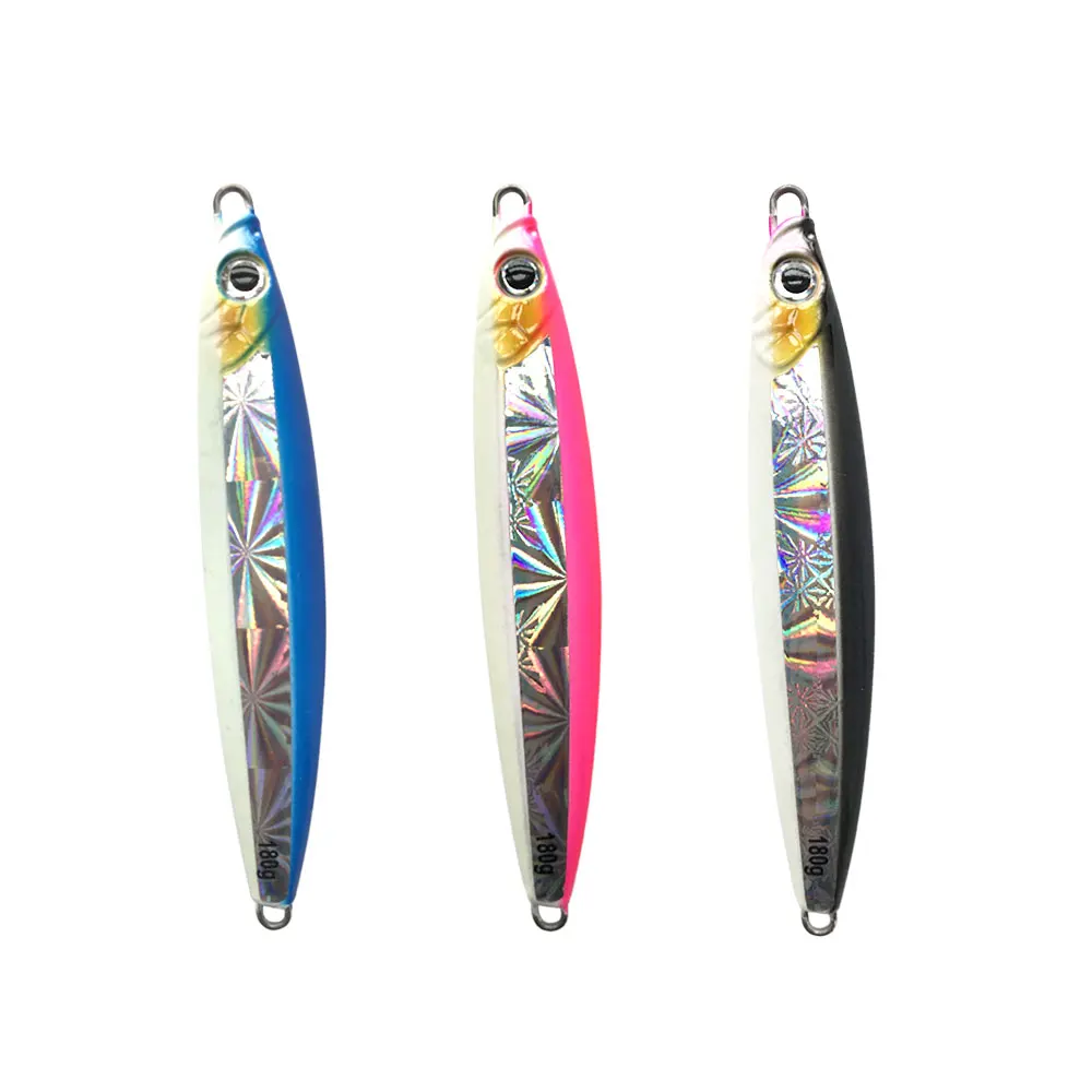 

AS Slow Metal Jigging 150g180g220g Sinking Glow Jigs Slow Falling luminuous Lure Artificial Baits Fishing Jigs Metal Lead Angler