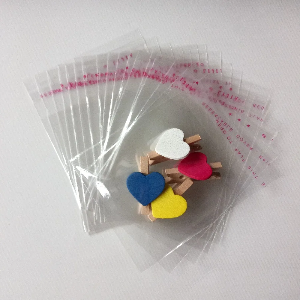 

5000PCS 7*9cm Clear Resealable Cellophane/BOPP/Poly Bags Transparent Opp Bag Packing Plastic Bags Self Adhesive Seal for gift