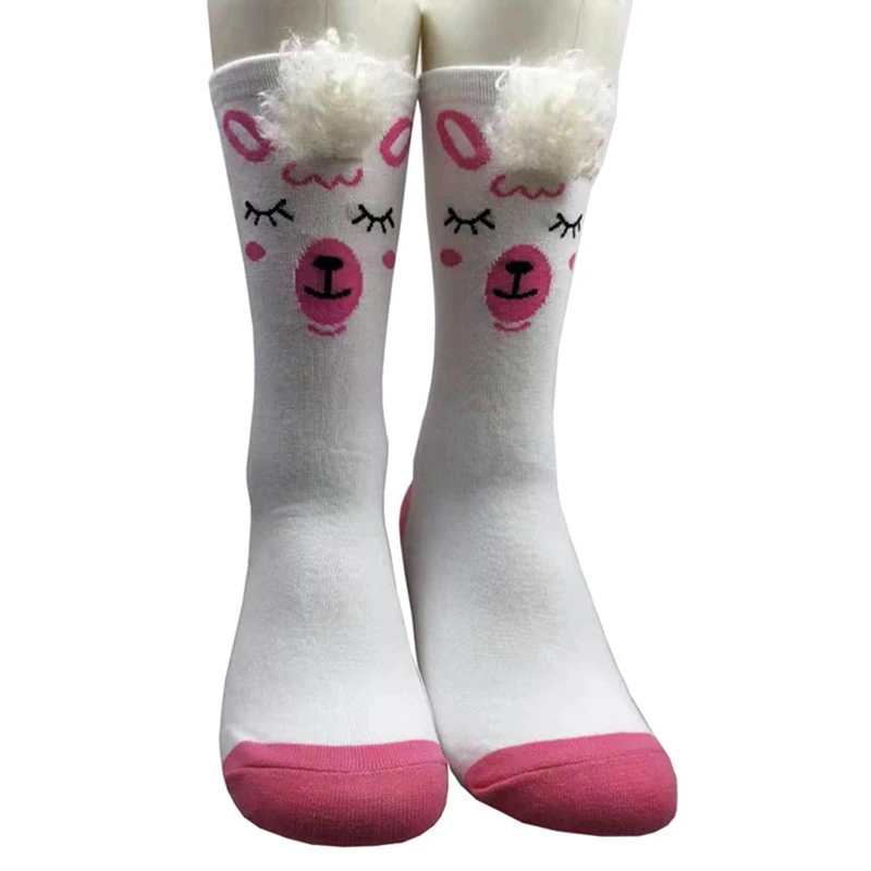 1pair3D Женская стильная футболка с изображением персонажей видеоигр носки Alpaca вечерние шаблон горячий нейтральный модные коттоновые носки женские Носки тепла падение