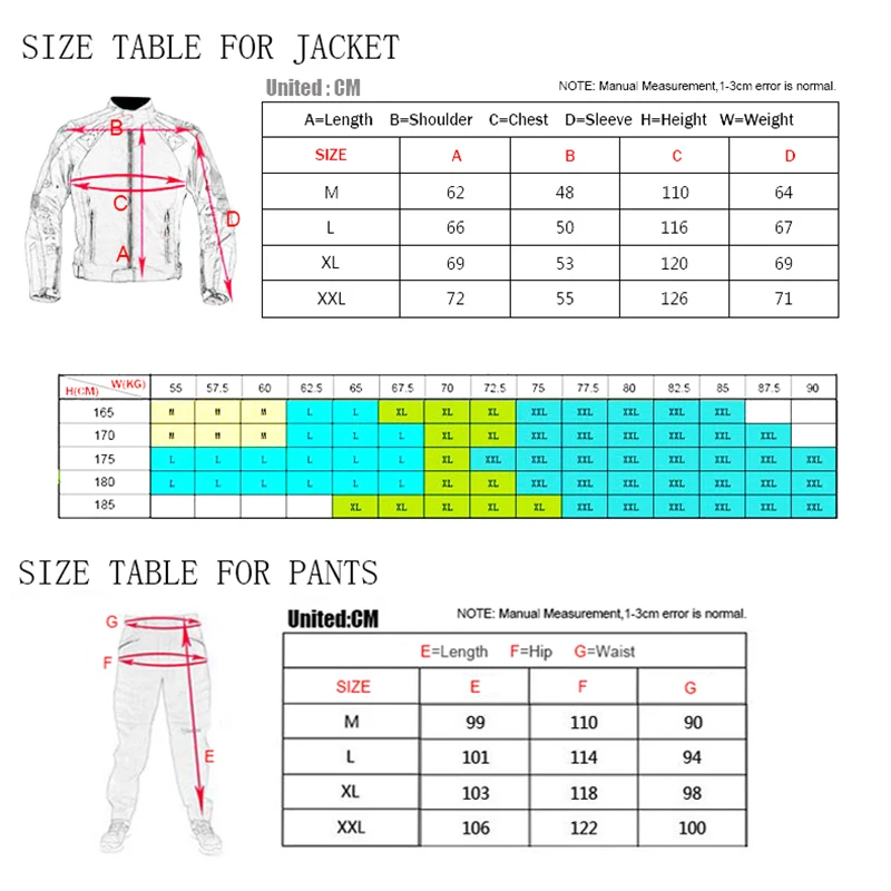 DUHAN Motorcycle four seasons jackets & pants suit motorcycle racing Moto Oxford jacket trousers motocross suit clothing