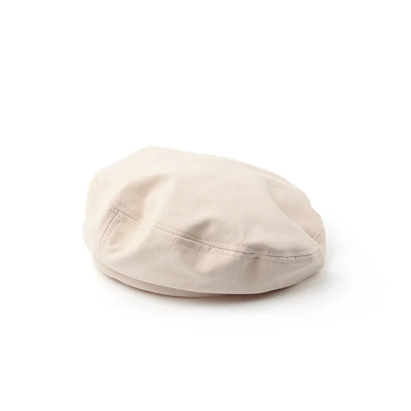 Beige Модная шапка для девочек, повседневный берет, осенне-зимний берет, Ретро Кепка,, восьмиугольный берет - Цвет: Beige