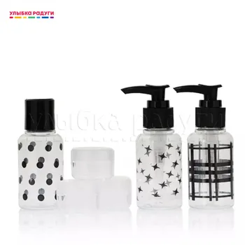 

Travel Bottles Set Valori 3066386 Улыбка радуги ulybka radugi r-ulybka smile rainbow косметика Beauty Health Skin Care Tool Refillable Bottle Accessory