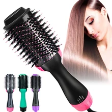 2 в 1 многофункциональная фен для волос Volumizer вращающаяся щетка для горячей укладки волос бигуди Ролик поворот стайлер Расческа для укладки завивки плоский Утюг