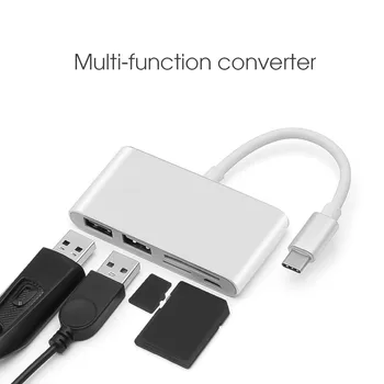

5 In 1 OTG USB-C Micro USB Power Adapter USB C HUB Card Reader USB Type C Hub Portable For Macbook Air Pro For Huawei Mate 20