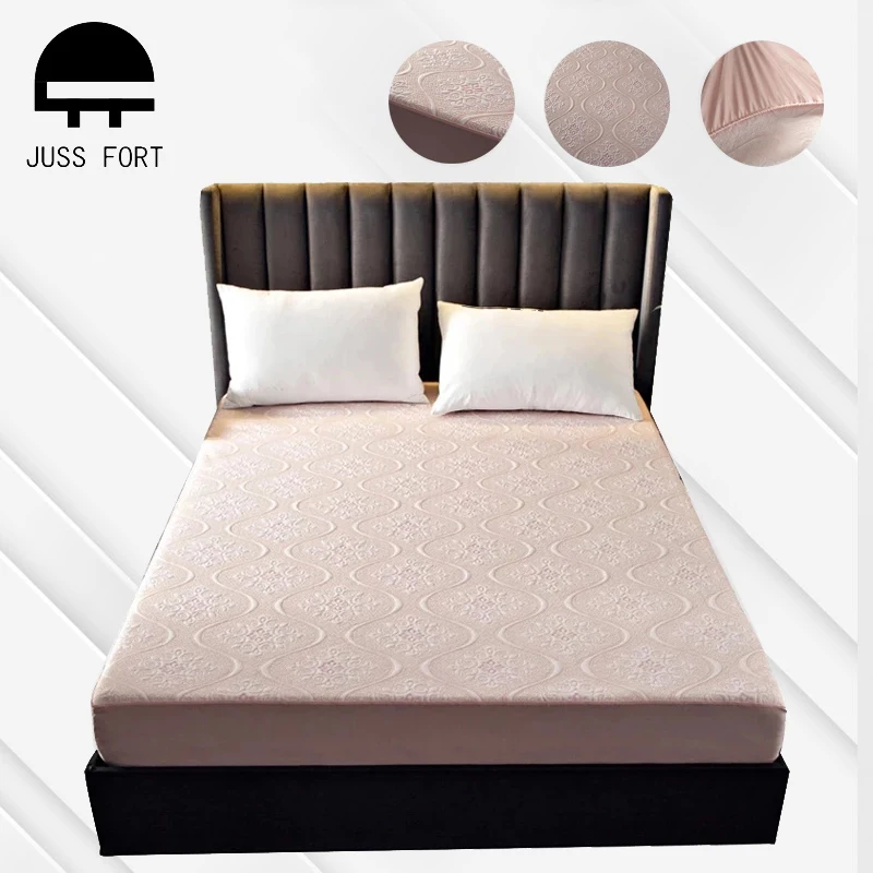 3D Printed Fitted All inclusive Mattress Cover Waterproof Mattress Pad