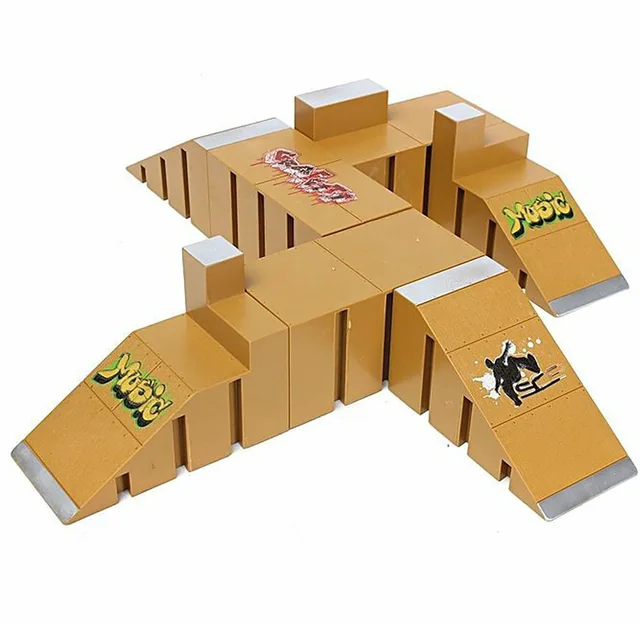 US $19.27 Kids Gift Toy ABS Ramp Parts Interactive Skate Park Hand-eye Coordination Vision Home Interest Deve