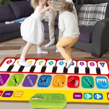 Tapis de danse pour enfants, couverture d'enregistrement et de lecture de musique de Piano, clavier Musical de sol, jouet tactile, tapis de danse