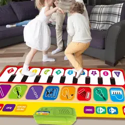 Tapis de danse pour enfants, couverture d'enregistrement et de lecture de musique de Piano, clavier Musical de sol, jouet tactile, tapis de danse 