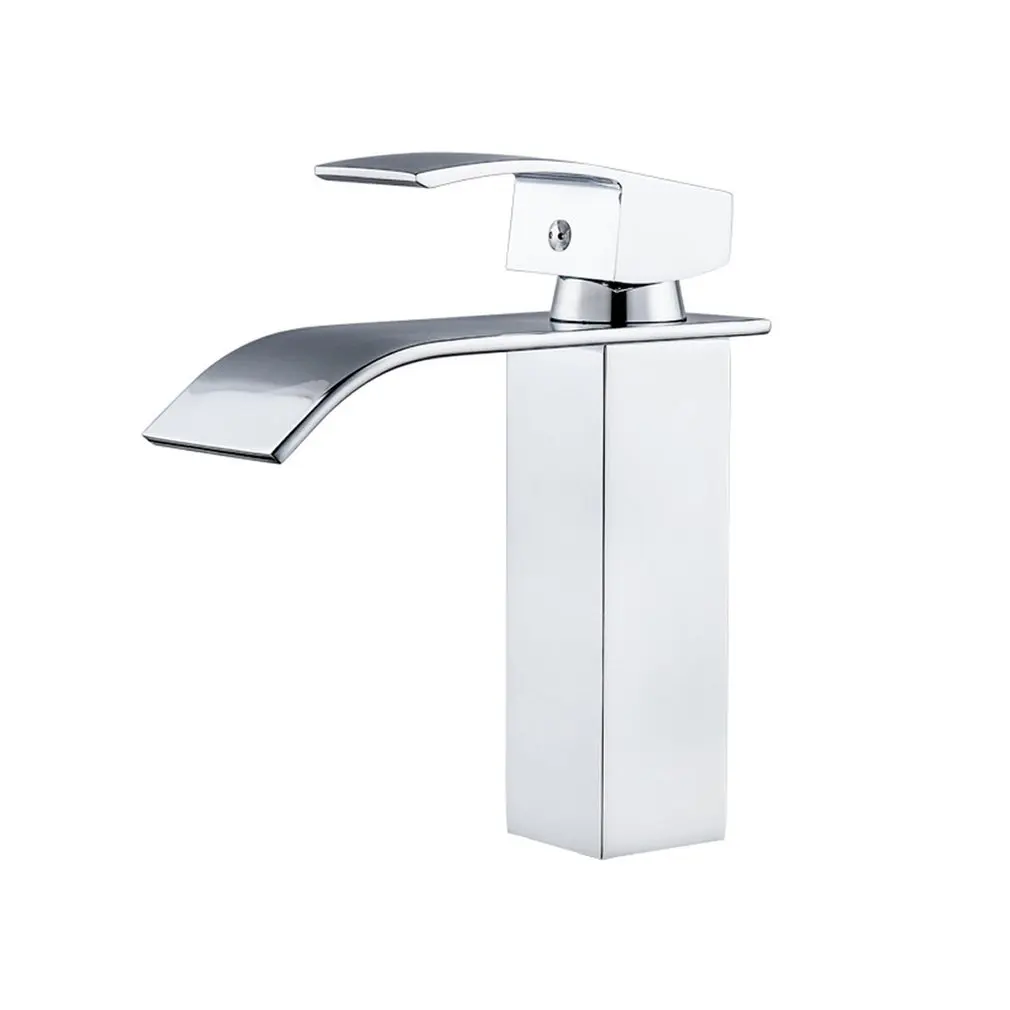 

Mount Waterfall Bathroom Faucet Vanity Vessel Sinks Mixer Tap Cold And Hot Water Tap