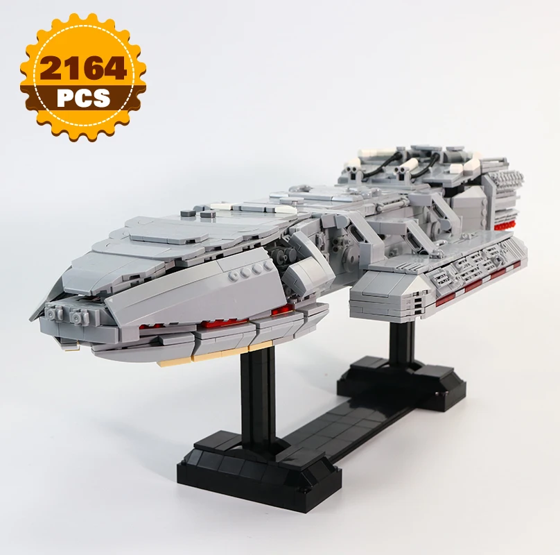 Конструктор Moc Battlestar-Галактика Цилон бой Межзвездный космический корабль линкор