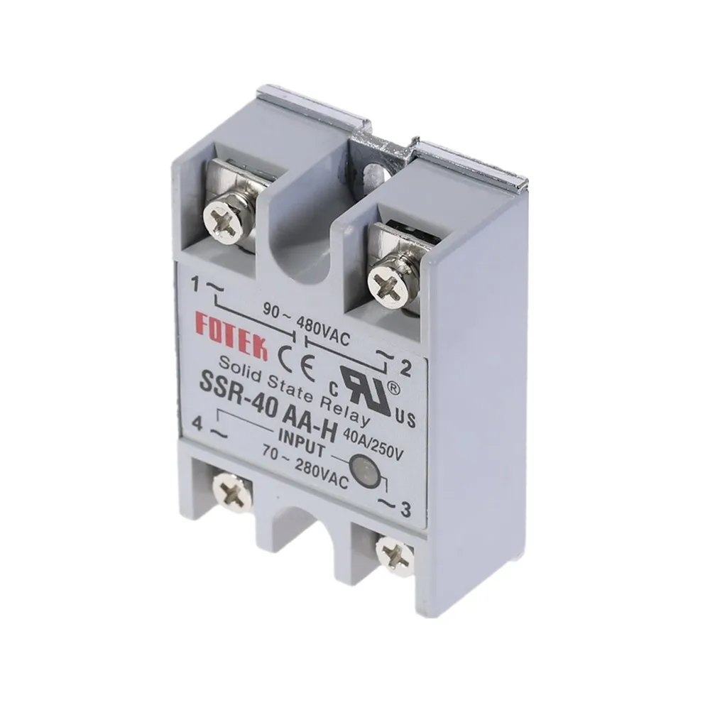 Твердотельные реле SSR-40AA-H 40A AC в AC 70-280V AC в 90-480V AC SSR 40AA H реле твердотельного сопротивления