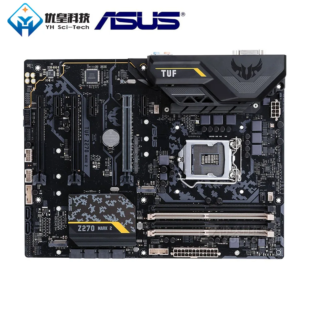 Asus TUF Z270 MARK 2 Intel Z270 оригинальная б/у настольная материнская плата LGA 1151 Core i7/i5/i3/Pentium/Celeron DDR4 64G ATX