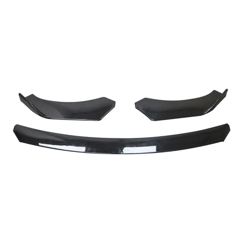 3 sets of curved Универсальный автомобильный модифицированный передний бампер Canard губы сплиттер тела лопаты протектор авто бампер губы сплиттер - Цвет: 3 sets of curved