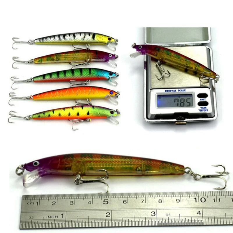 Isca de Pesca Equipamento de Pesca Conjunto Isca Artificial Pesca Wobblers 43 Cores Crankbait Duro Cor Misturada 6 Modelos Kit 3 Conjunto Isca de pesca kit isca artificial