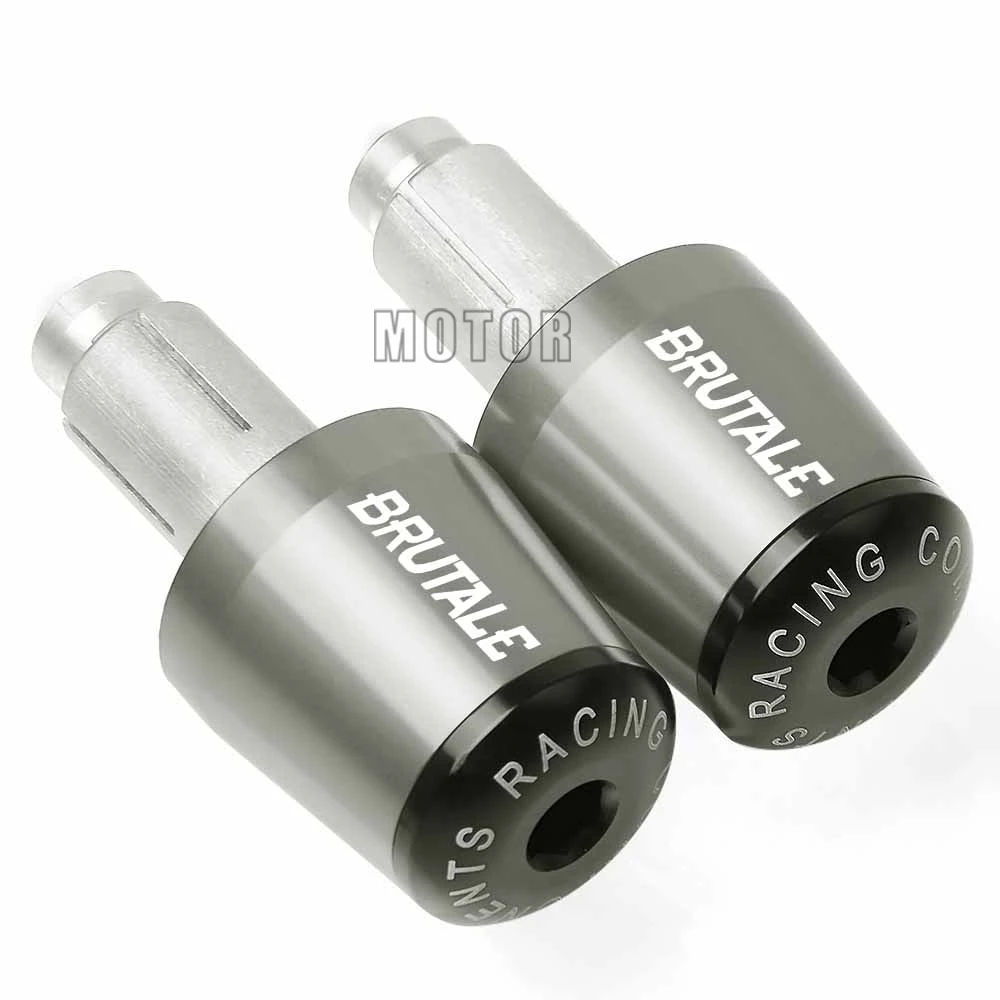Для MV Brutale 675 14-16 Brutale 800/800RR 14-15 RR мотоцикл 7/" 22 мм алюминиевые ручки на руль колпачок рукоятка концы ручки вилки - Цвет: Titanium