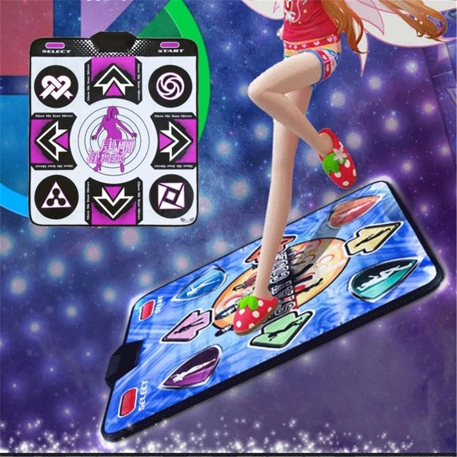 LPONGSIWH Double User Dance Mats Non-Slip Dance Step Pads Sense Game English for PC TV Dance Mixer Electronic Playmat Musical Playmat Funny Family Game Dancing Blanket Electronic Colorful Dance Mat LPONGSIWH Double User Dance Mats Non-Slip Dance Step Pads Sense Game English for PC TV Dance Mixer Electronic Playmat Musical Playmat Funny Family Game Dancing Blanket Electronic Colorful Dance Mat