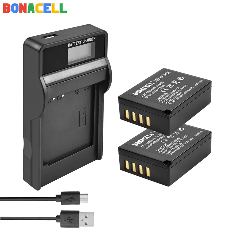 Bonacell для ЖК-дисплея с подсветкой Fujifilm NP-W126 NP-W126S Батарея+ ЖК-дисплей Зарядное устройство Замена для ЖК-дисплея с подсветкой Fujifilm X-M1 X-A1 X-T1 X-E1 X-Pro2 NP W126
