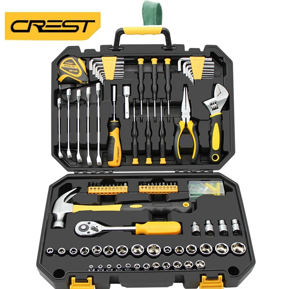 

127PC Hand Tool Set Auto repair household two-in-one tool set Ratchet Spanner Wrench Socket Screwdriver Wrench Pliers