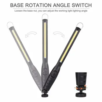 

2PCS Portable Spotlight Work Light Multifunction USB Rechargeable LED Flashlight 37.5 * 3.5cm Work Light Cob Floodlight