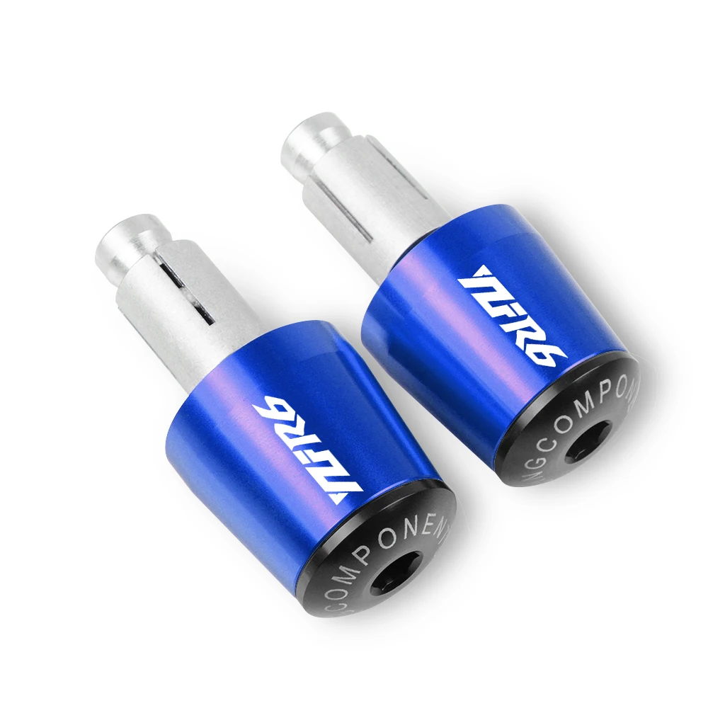 Мотоциклетные ручки для Yamaha YZF-R6 YZF R6 YZFR6 2000- ручка заглушка для руля - Цвет: Blue-Black