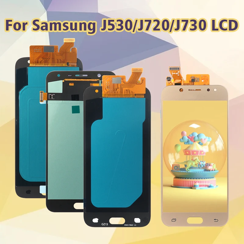 Сменный ЖК дисплей для Samsung Galaxy J530 J720 J730 сенсорный экран дигитайзер сборка черный белый золотой|Экраны