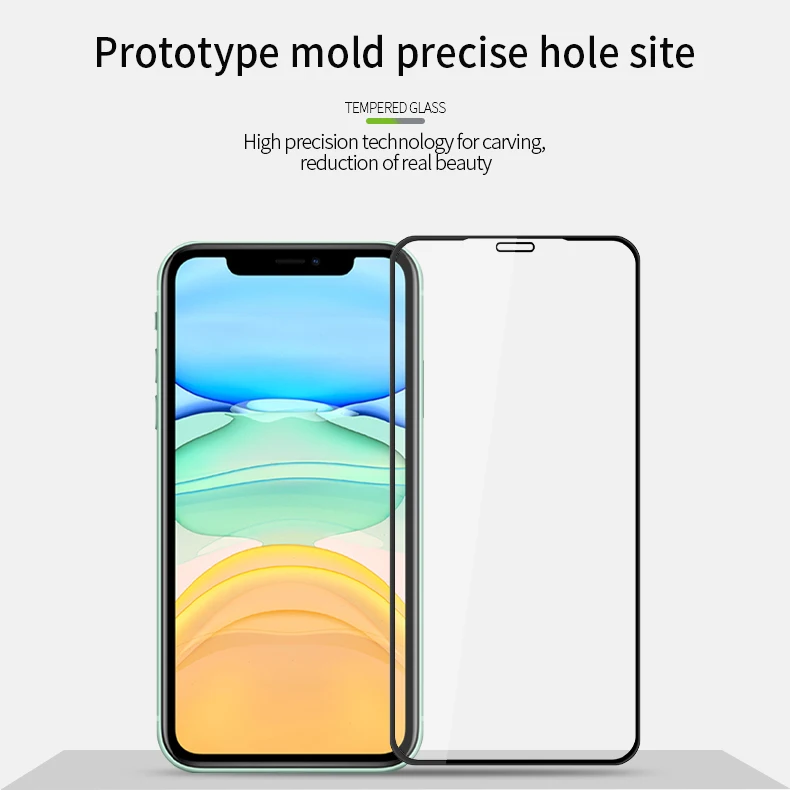 Для IPhone 11 6," стекло закаленное MOFi 3D изогнутое полное покрытие защитная пленка протектор экрана