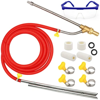 

Pressure Washer Sandblasting Kit, Wet Sandblaster Attachment, 5000 PSI, 1/4 Inch Quick Disconnect 1Set