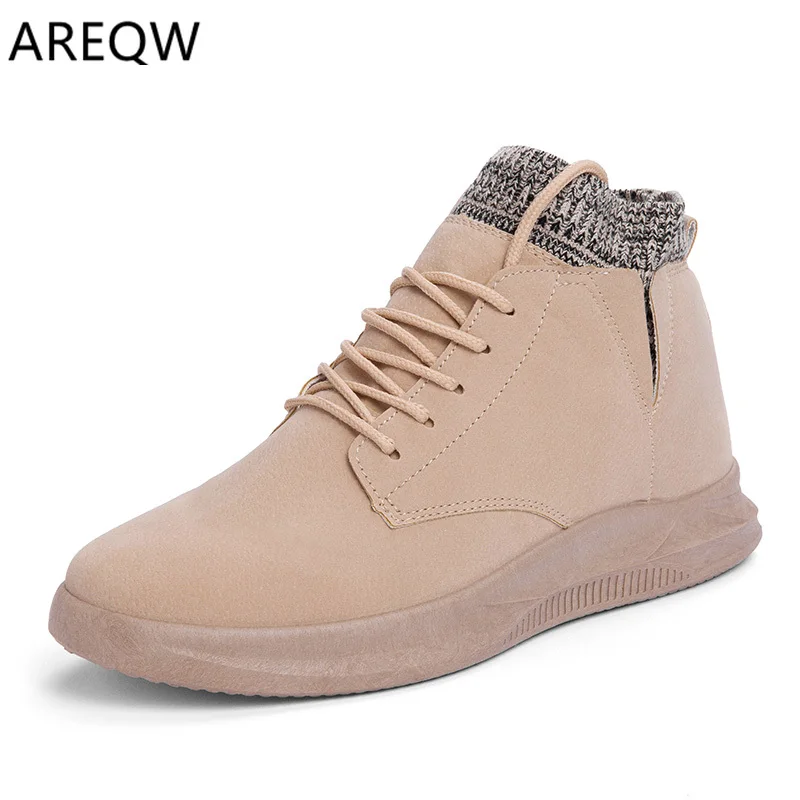 

2019 Leather Men Boots Spring Autumn and Winter Man Shoes Ankle Boot Men's Snow Shoe Work Men's Low To Help Martin