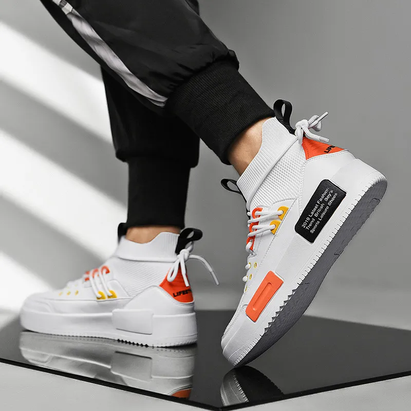 

Hight-top wa zi xie Men's Autumn 2019 New Style Online Celebrity Trend National Trends MEN'S SHOES High State INS Casual Sport S