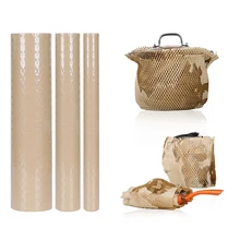 Papier d'emballage Kraft brun pour cadeau, pour fleurs, tissu nid d'abeille, matériel artisanal pour fête d'anniversaire, mariage, maison 