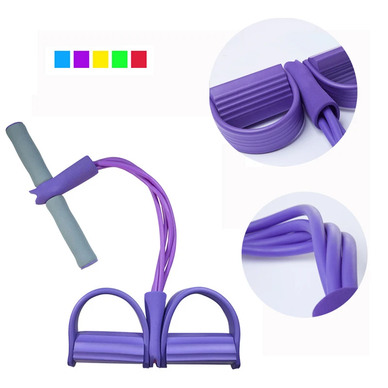 4 эластичные тянущиеся веревки тренажеры для брюшного спорта ленты