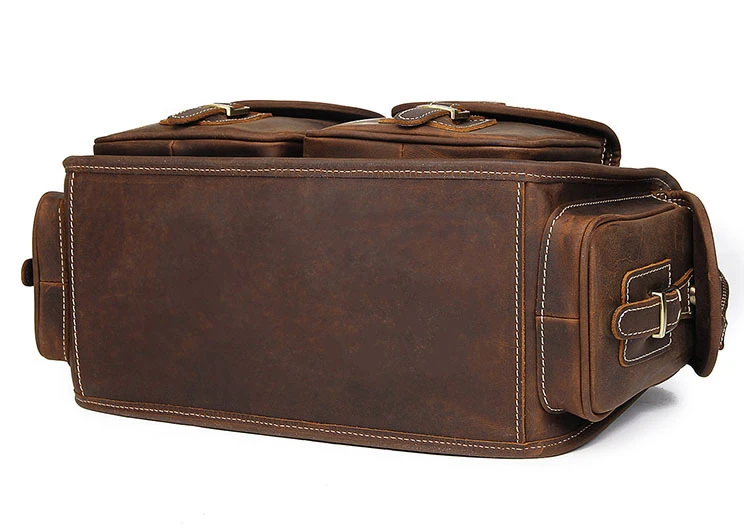 MAHEU Высокое качество кожаный портфель Деловые сумки через плечо сумки для ноутбука 100% натуральная кожа коровья кожа мужской кожаный