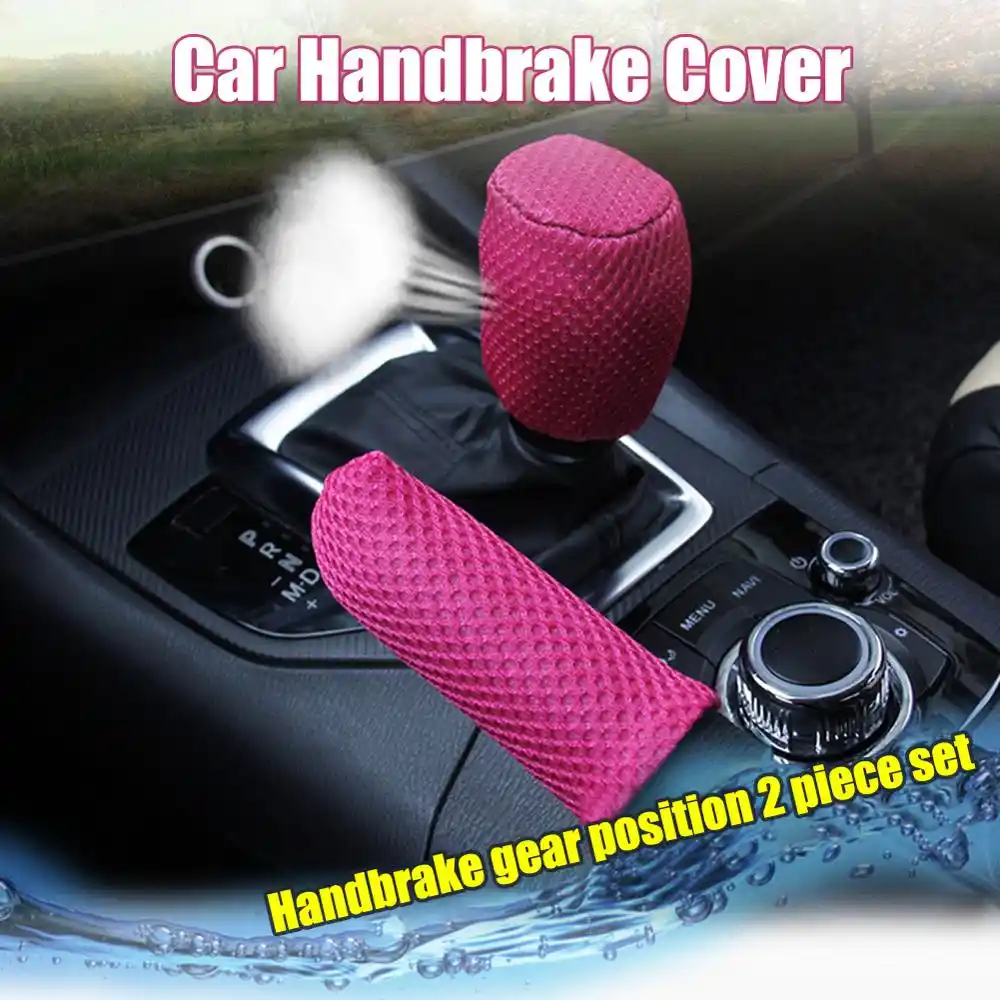 2 Pieces Set Car Handbrake Grips Hand Brake Gear Shift Knob Cover Universal Auto Decoration Car Styling Hand Brake Cover Sleeve Handbrake Grips Aliexpress