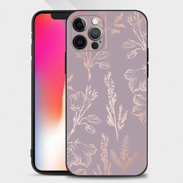 Beautiful Rose Bling Picture Silicone Case For Apple iPhone 13 12 11 Pro Max XS Max XR X 7 8 Plus 13 12 Mini 6S SE 2020 Shell B07