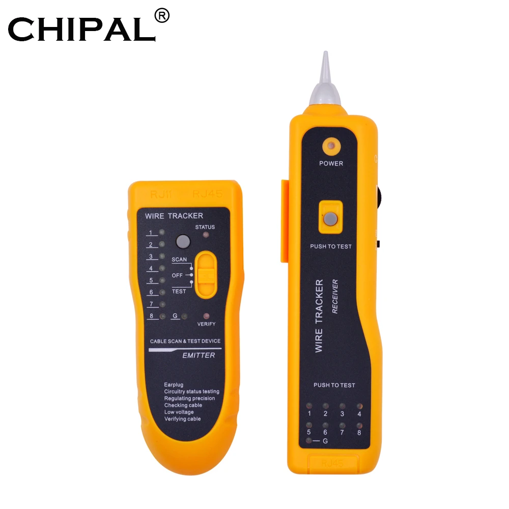 CHIPAL JW-360 LAN Network Cable Tester Telephone Wire Tracker Cat5 Cat6 RJ45 UTP STP Line Finder Tracer Diagnose Tone Tool Kit lan cable detector