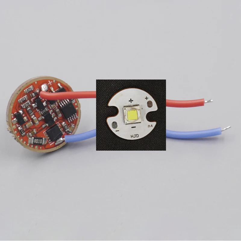Драйвер фонарика 1-cell 5A 5000mA Универсальный Постоянный ток XHP50 XHP50.2 SST40.2 led 17 мм электрическая монтажная плата - Испускаемый цвет: driver 16mm SST40