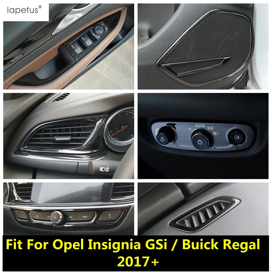 Stainless Steel Interior For Opel Insignia GSi / Buick Regal 2017 - 2023 Speaker Window Lift Air AC Vent Cover Trim Accessories