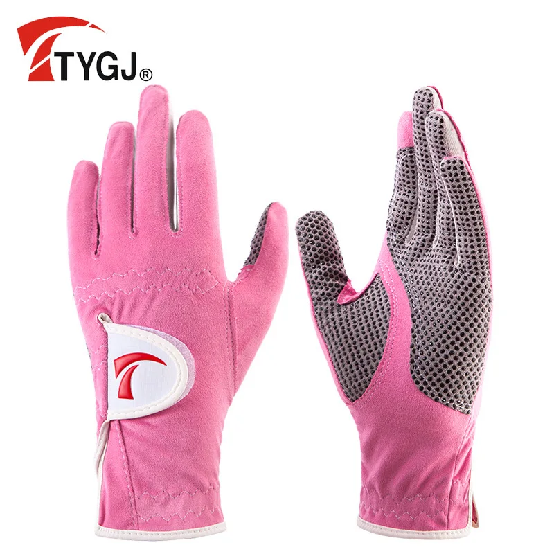 TTYGJ Extended Golf Gloves Soft and Breathable Fiber Cloth Gloves Women
