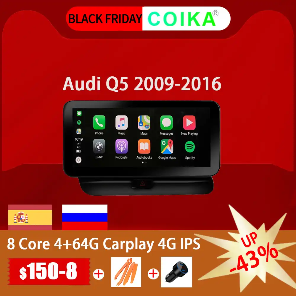 Coika 10 25 アンドロイド 10 0 システム車ipsマルチメディアプレーヤーアウディq5 2009 2017 Gpsナビgoogle Wifiミラースクリーンbluetooth Swc 車用マルチメディアプレーヤー Aliexpress