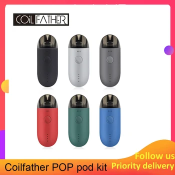 

pod vape Coil Father POP POD Starter Kit 600mAh battery Vape Pod System Vape Kit with 2ml Cartridge vs Justfog minifit C601 KIT