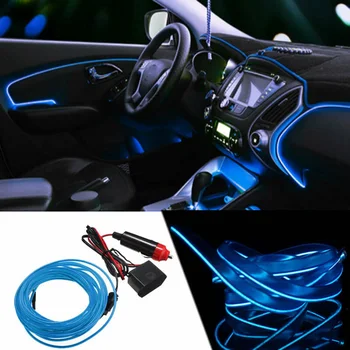 

Car Cold LED Strip Interior Fluorescent Neon Lamp W/ 12V Interior Atmosphere Cold Light Bar