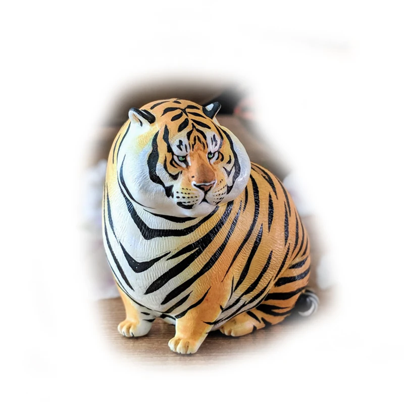 

Blind box genuine small zoo fat tiger not two uncle emptiness creation genre tide play cute object