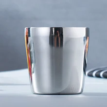 7x7,5 см серебряная кружка из нержавеющей стали для холодной и холодной воды, пивная чашка, двухслойная термокапсульная кофейная чашка, молочный чай, лимонный сок, кружка, кружки