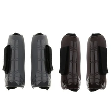 2 шт открытый передний конский обувь для тренировок, конный спортивный набор ботинок для лошадей пони PU оболочка и Неопреновая подкладка