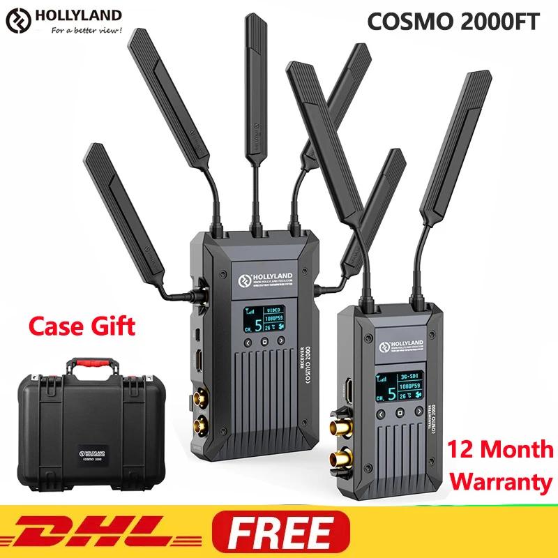 HOLLYLAND COSMO 2000FT Беспроводная HD система передачи видео Трансмиттер и приемник 3G SDI HDMI