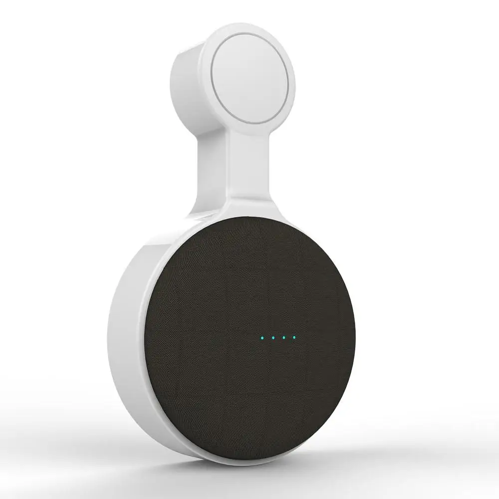 Белый Настенная настенная вешалка-подставка для Google Home, Мини голосовой помощник, штепсельная Вилка для дома, кухни, ванной, спальни, держатель динамика - Цвет: Белый